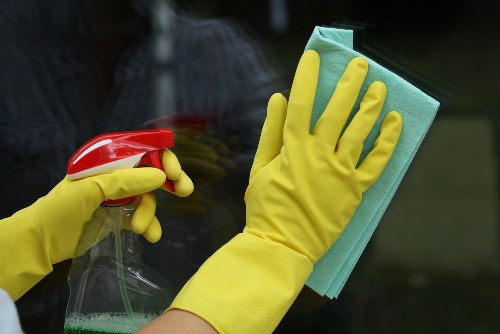 Professional end of tenancy cleaning in a kitchen