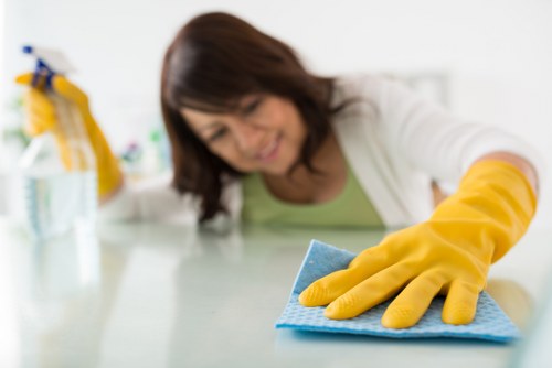 Workers applying safety controls during a planned task