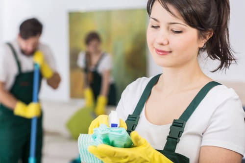 Room-by-room house cleaning process in a bright home